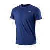 Men's Casual Quick Dry Logo Neck T-Shirt Gym Running Moisture Wicking Short Sleeve Training Apparel 100% Polyester Spring/Summer