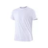Men's Casual Quick Dry Logo Neck T-Shirt Gym Running Moisture Wicking Short Sleeve Training Apparel 100% Polyester Spring/Summer