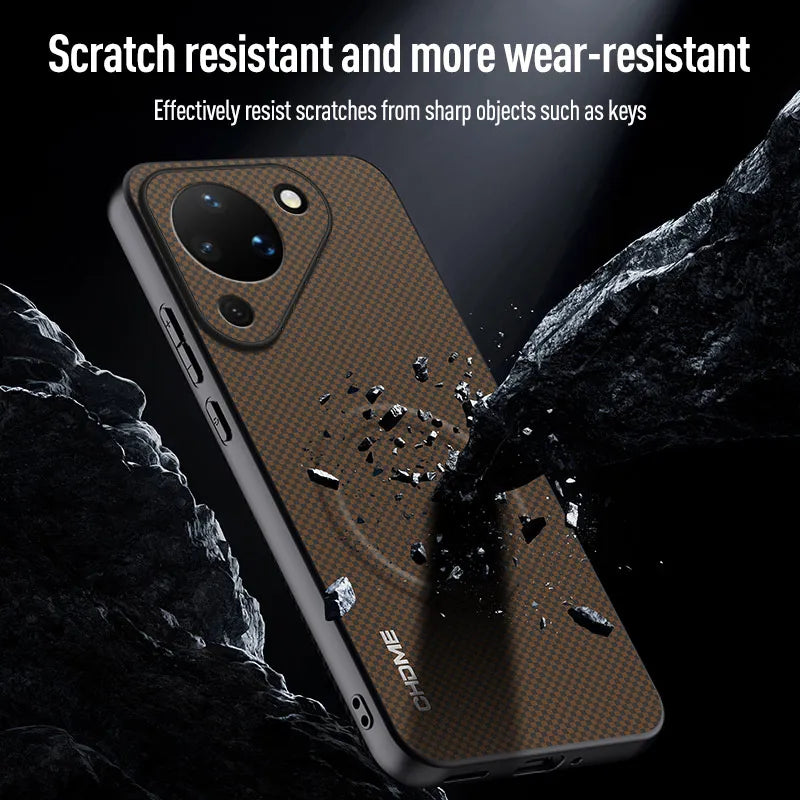 Luxury Magnetic Car Holder Mark Texture Leather Back case for Huawei Pura 90 Pro Max / Pro / 90 Lens Protection Soft Edge Cover