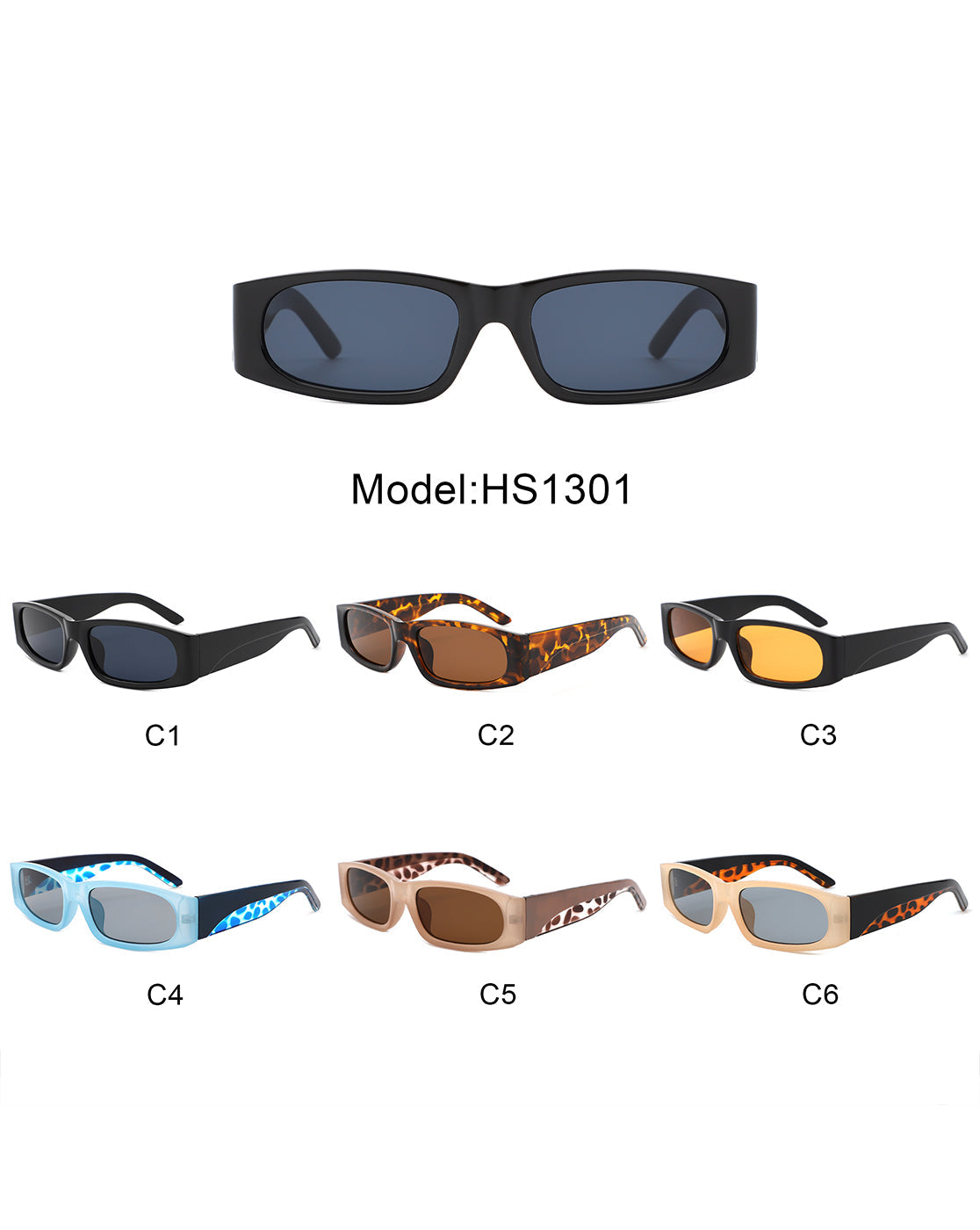 Talon - Lunettes de soleil mode carrées rétro étroites et rectangulaires