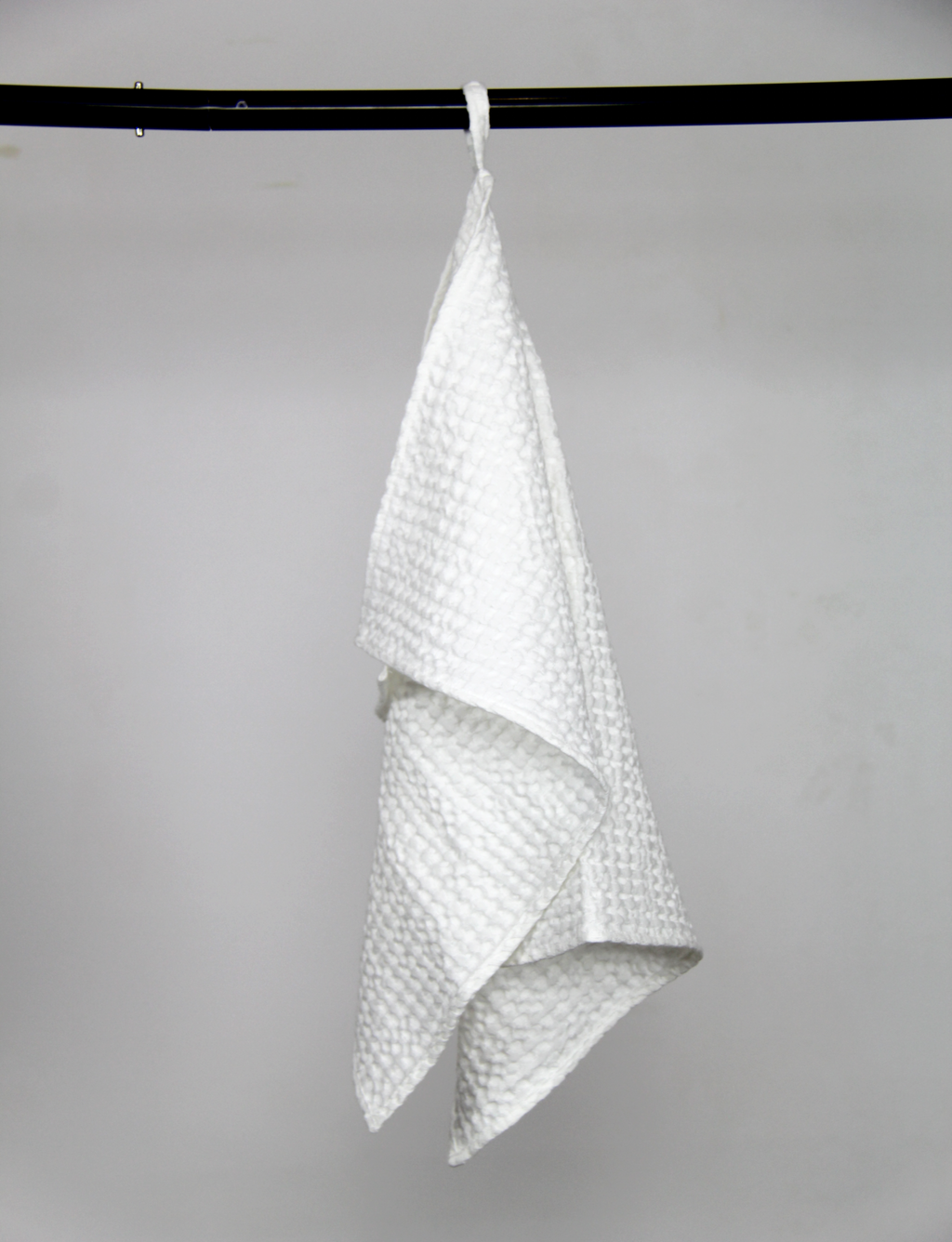 White linen waffle towel | European Linen Blend