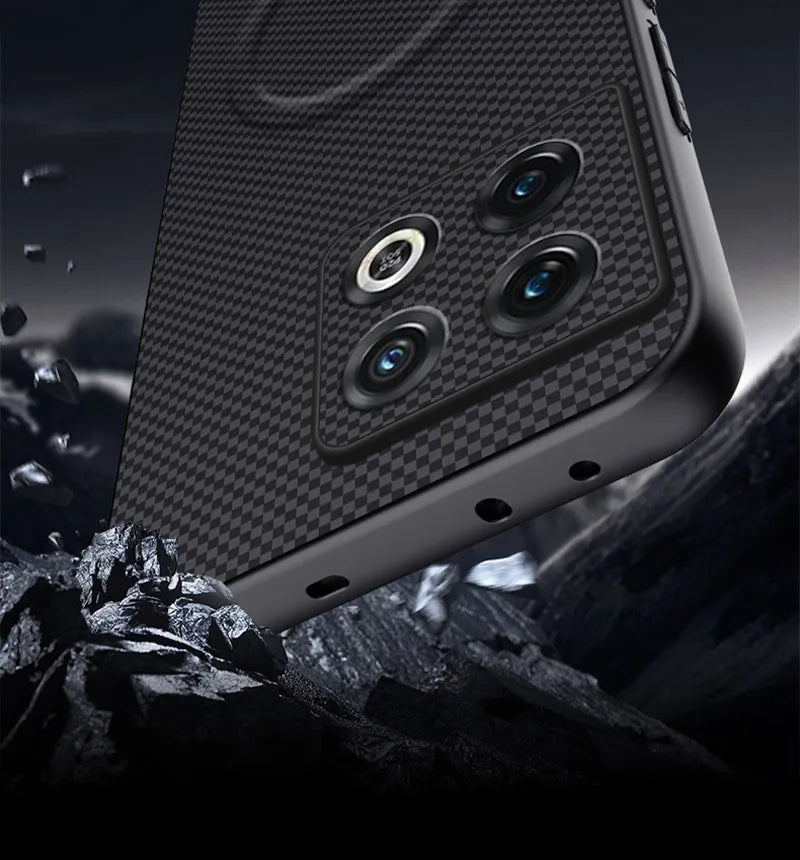 For OnePlus 10 Pro Case Luxury Car Magnetic Holder Phone Case For One Plus 10 Pro 5G 10Pro Silicone Shockproof Back Cover Coque