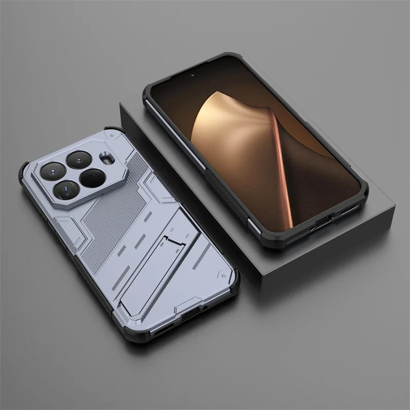 Xiaomi15T Pro Case Armor Shockproof Phone Cases For Xiaomi 15T Pro 5G Xiomi Mi15T Mi 15 T 2025 Magnetic Holder Stand Back Cover