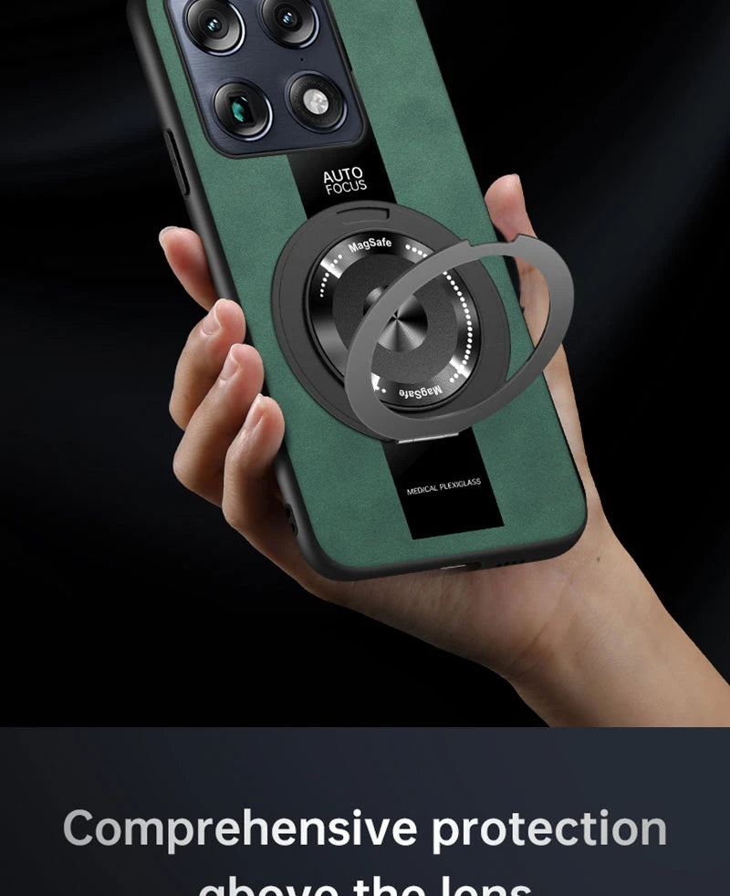 Case For Motorola Signature Moto Edge 70 Ultra X70 Air Pro Magnetic Holder Luxury Leather Phone Cover Ring Shell Silicone Bumper