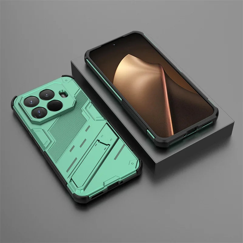 Xiaomi15T Pro Case Armor Shockproof Phone Cases For Xiaomi 15T Pro 5G Xiomi Mi15T Mi 15 T 2025 Magnetic Holder Stand Back Cover