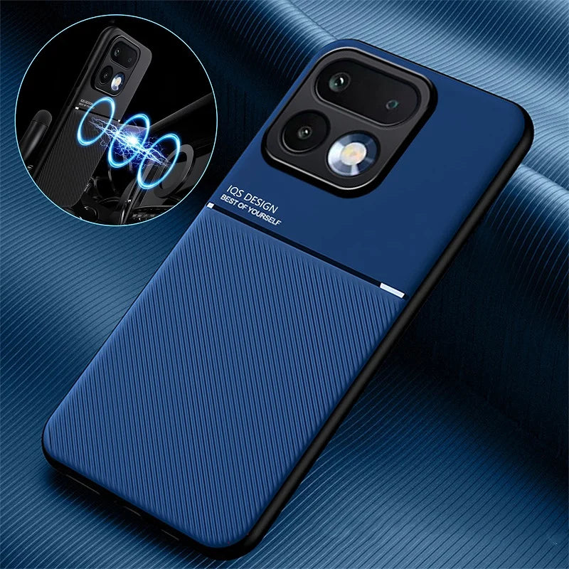 Soft Frame Cover For Realme 16 Pro 5G Case Leather Car Magnetic Holder Funda for Realme 16 Pro Plus 16Pro TPU Shockproof Coque