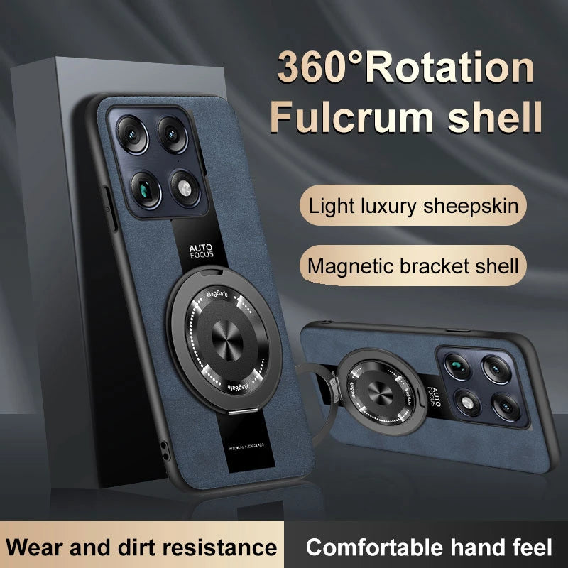 Case For Motorola Signature Moto Edge 70 Ultra X70 Air Pro Magnetic Holder Luxury Leather Phone Cover Ring Shell Silicone Bumper