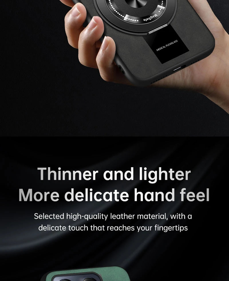 Case For Motorola Signature Moto Edge 70 Ultra X70 Air Pro Magnetic Holder Luxury Leather Phone Cover Ring Shell Silicone Bumper