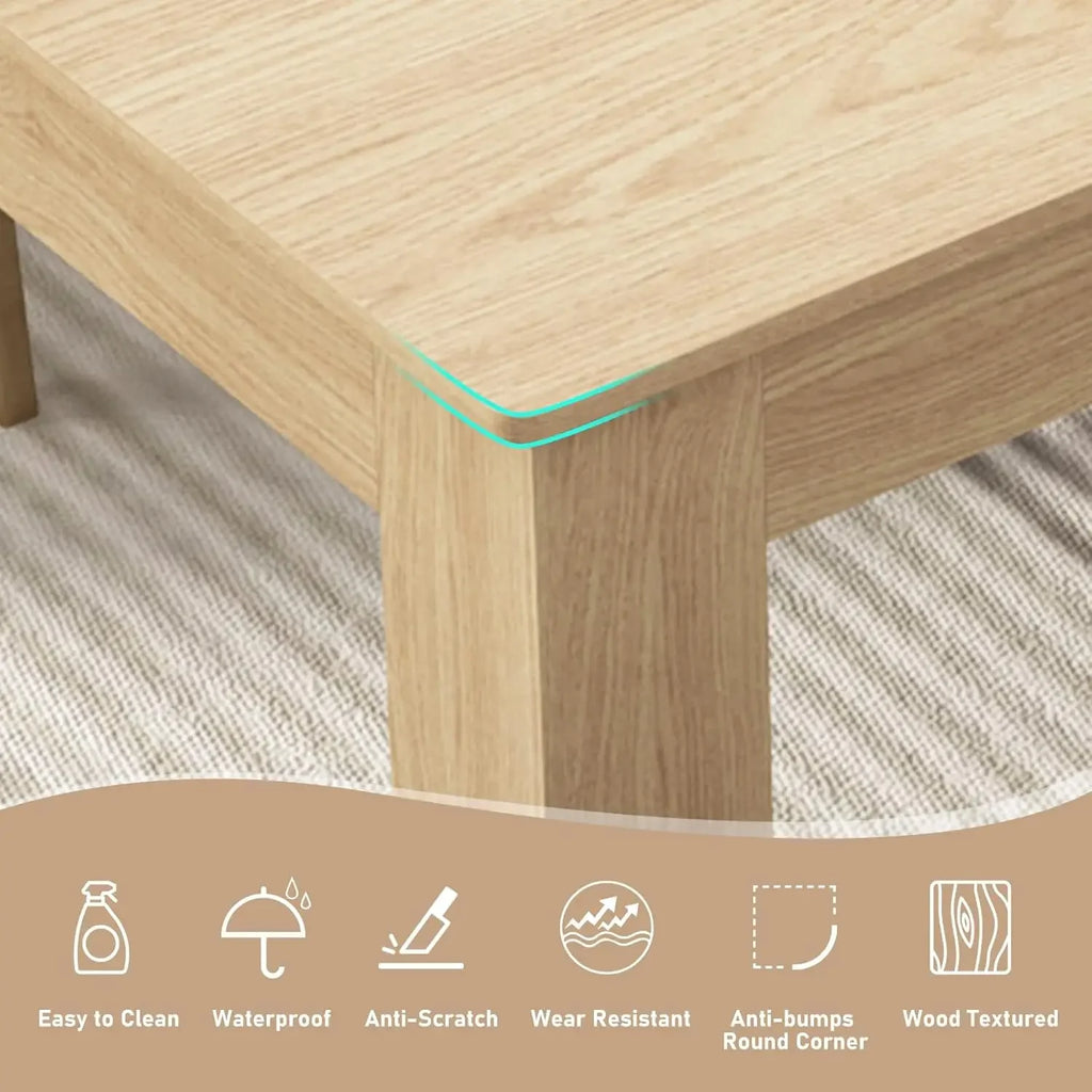 59"-86" Extendable Dining Table, Wooden Material, Fits 6-10 People, Perfect for Gatherings, Customized