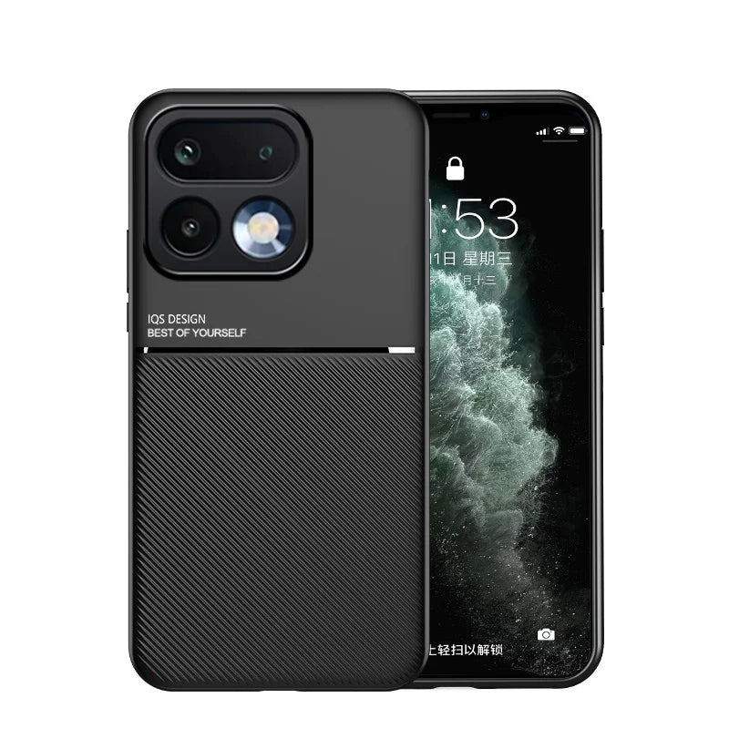 Soft Frame Cover For Realme 16 Pro 5G Case Leather Car Magnetic Holder Funda for Realme 16 Pro Plus 16Pro TPU Shockproof Coque