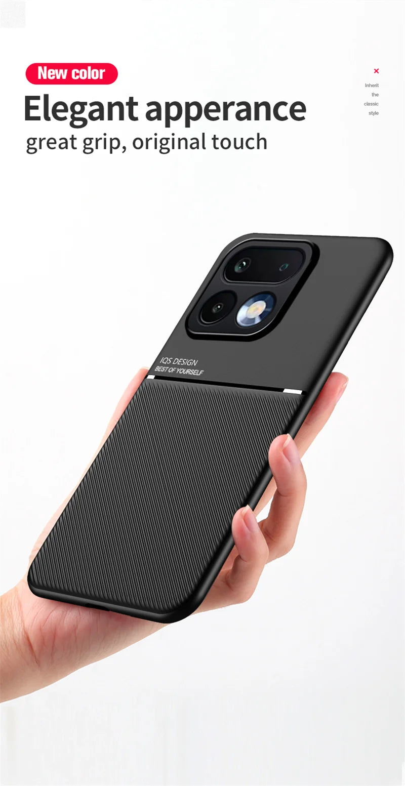 Soft Frame Cover For Realme 16 Pro 5G Case Leather Car Magnetic Holder Funda for Realme 16 Pro Plus 16Pro TPU Shockproof Coque