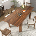 59"-86" Extendable Dining Table, Wooden Material, Fits 6-10 People, Perfect for Gatherings, Customized