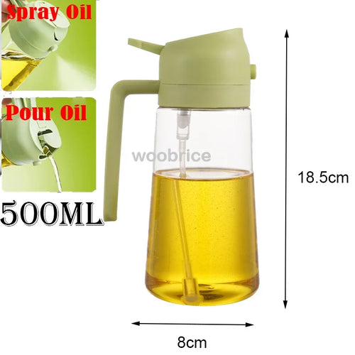 Olive Oil Spray Bottle for Oil Bottle Pouring for Cooking Oil Spices