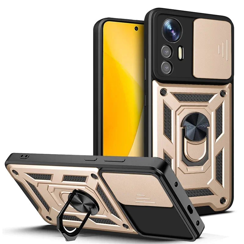 Military Grade Armor Case For Mi Xiaomi 17 15 14 Ultra Pro 13T 13 Lite Max 5G Phone Magnetic Holder Ring Stand Protect Cover