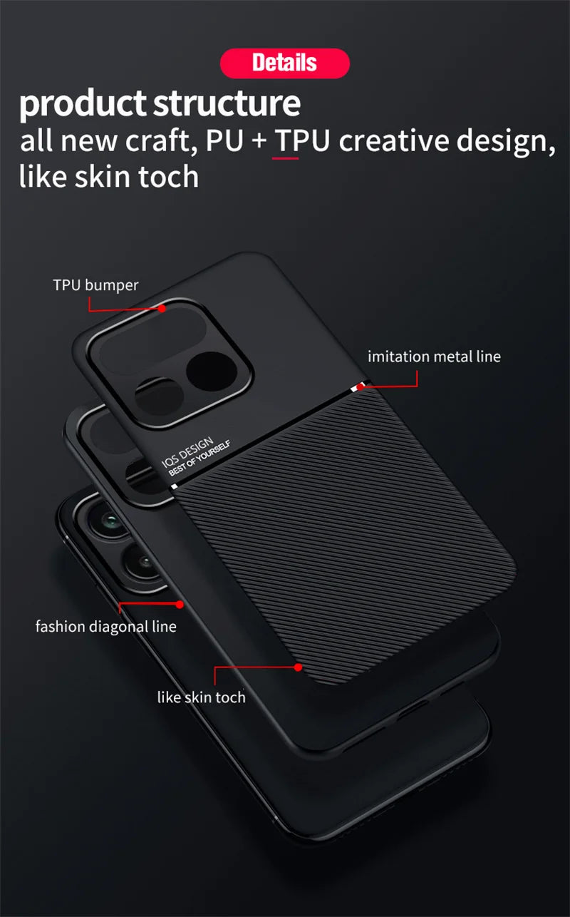Soft Frame Cover For Realme 16 Pro 5G Case Leather Car Magnetic Holder Funda for Realme 16 Pro Plus 16Pro TPU Shockproof Coque