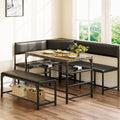 Kitchen Breakfast Nook Table Set with Soft Seat, Corner Dining Table Set for 4-6 People, Dining Room Sets for 4,, Customized