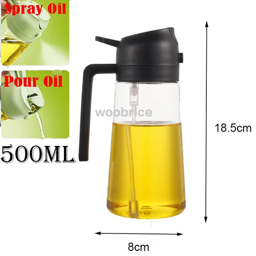 Olive Oil Spray Bottle for Oil Bottle Pouring for Cooking Oil Spices