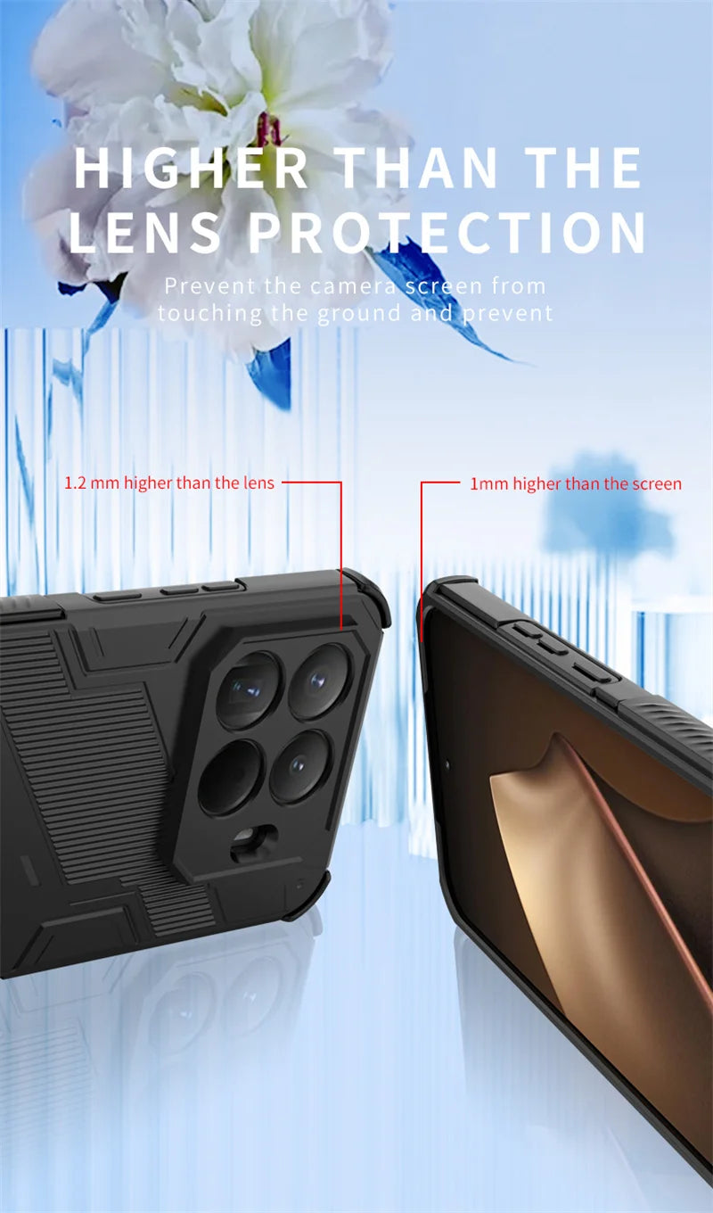 Xiaomi15T Pro Case Armor Shockproof Phone Cases For Xiaomi 15T Pro 5G Xiomi Mi15T Mi 15 T 2025 Magnetic Holder Stand Back Cover