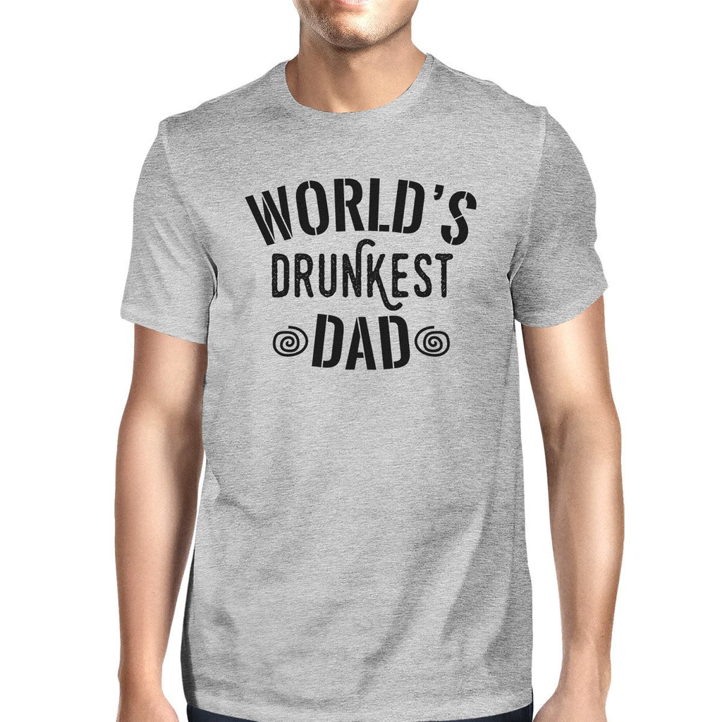 World's Drunkest Dad Mens Grey Short Sleeve Tee