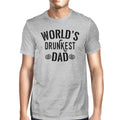 World's Drunkest Dad Mens Grey Short Sleeve Tee